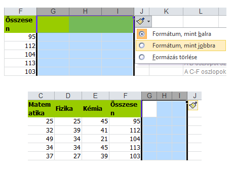 Excel feladat: 3 oszlop beszúrása egyszerre