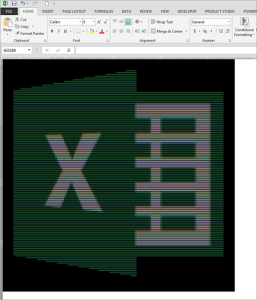 Excel pixelkép
